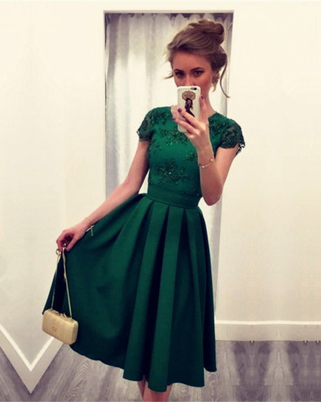 Dark-Green-Cocktail-Dresses