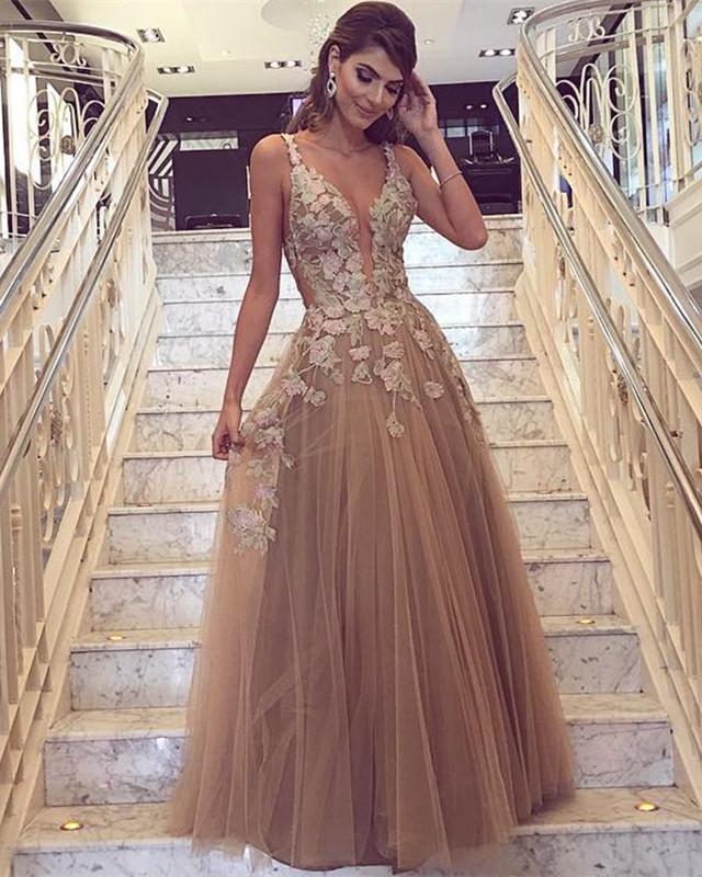 Champagne-Prom-Dress