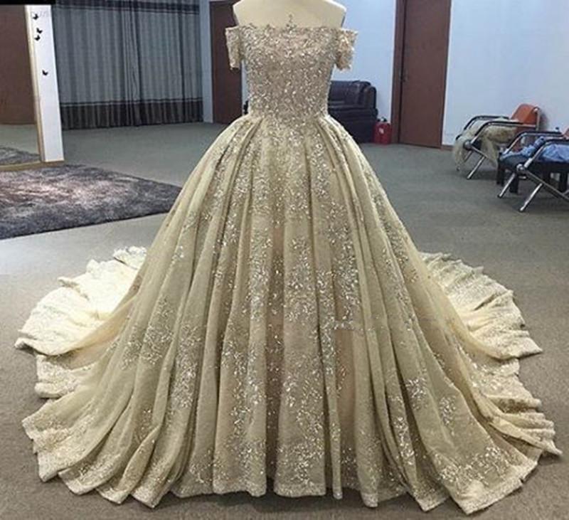 Luxury Lace Wedding Dresses Ball Gowns From Dubai