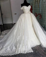 Afbeelding in Gallery-weergave laden, Sexy Sweetheart Lace Mermaid Wedding Dresses Removable Train
