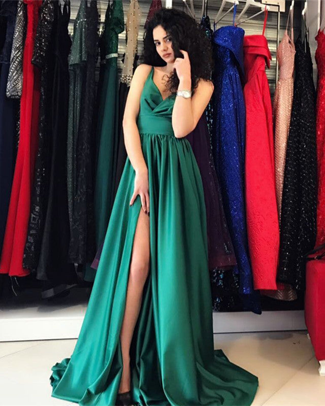 Hunter-Green-Prom-Dresses