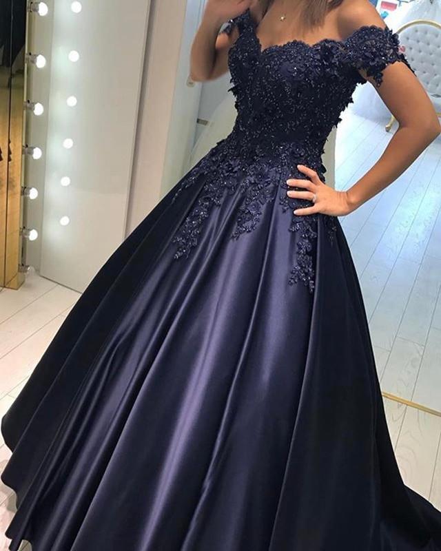 Navy Blue Wedding Dresses Ball Gowns For Wedding Photography