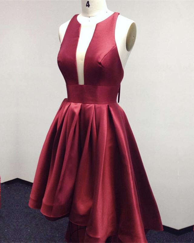 Burgundy-Prom-Dresses-High-Low-Hem-Designer-Style