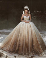 Cargar imagen en el visor de la galería, Luxurious-Wedding-Ball-Gown-Sweetheart-Dresses-For-Bride
