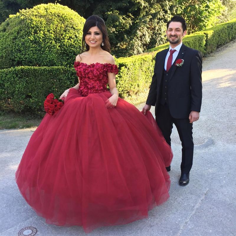 burgundy wedding dresses