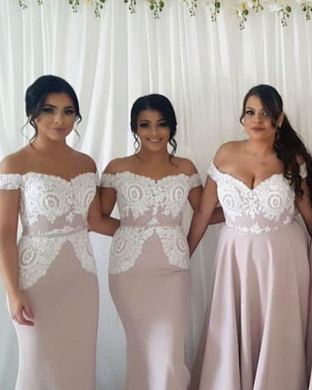 Plus-Size-Bridesmaid-Dresses-Long-Evening-Gowns