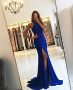 Load image into Gallery viewer, Royal-Blue-Mermaid-Dresses-Evening-Prom-Gowns-2019
