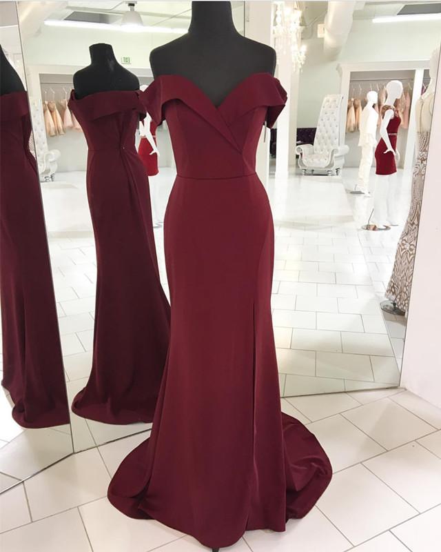 Burgundy-Mermaid-Dresses