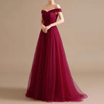 Load image into Gallery viewer, maroon bridesmaid dresses
